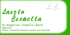 laszlo csepella business card