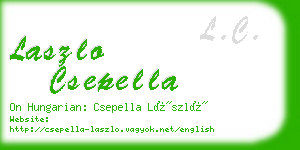 laszlo csepella business card
